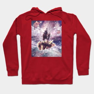 Cat Riding Unicorn Wolf on Taco Hoodie